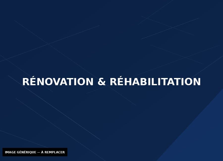 Réhabilitation de bâtiment — projet à venir